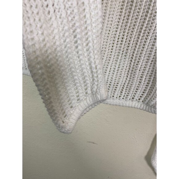 Uniqlo x Lemaire White Open Knit Sweater Size Large Long sleeve Minimalist - Picture 9 of 14